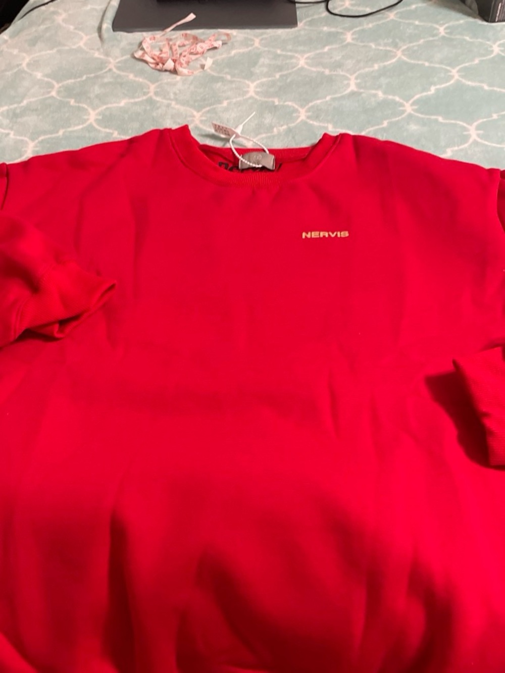 Men's Red Crewneck Sweatshirt